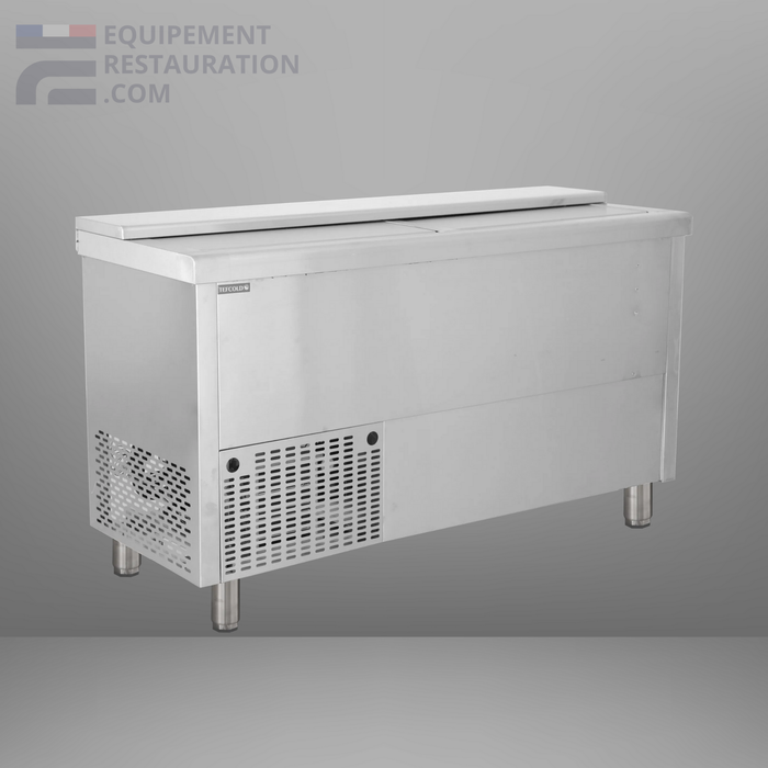 Réfrigérateur horizontal couvercle en inox