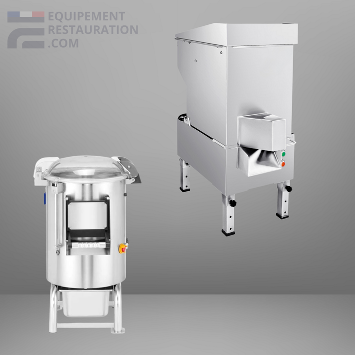 Coupe et épluche pomme de terre