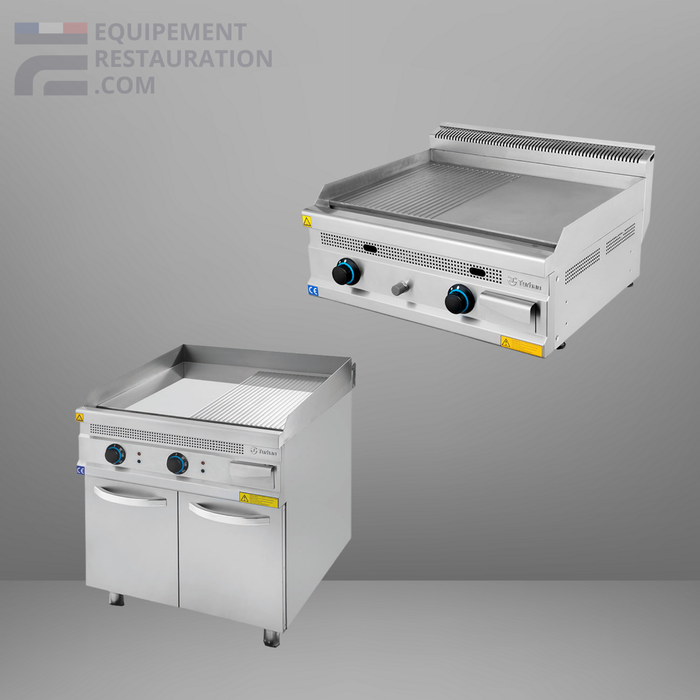 Plaque de cuisson mixte