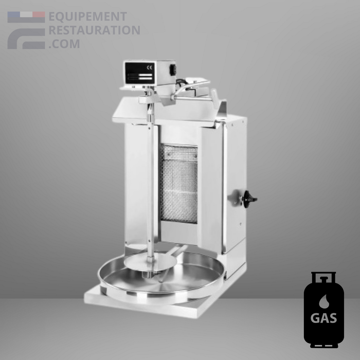 Machine à kebab à gaz moteur en haut
