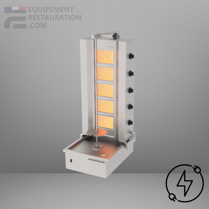 Machine à kebab électrique moteur en bas