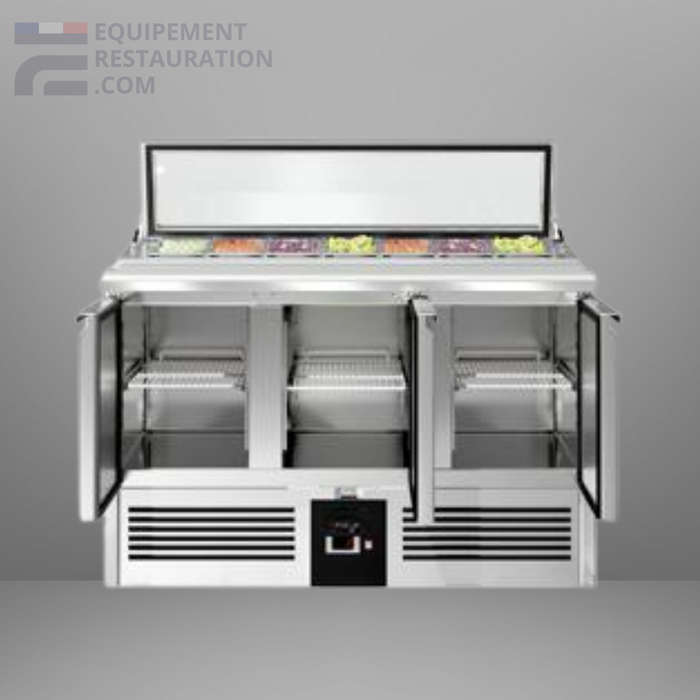 Saladette avec couvercle en verre