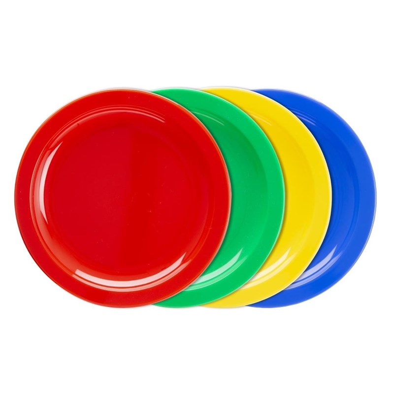 Assiettes en polypropylène Olympia Kristallon bleues 230mm (lot de 12) - EQUIPEMENT RESTAURATION 