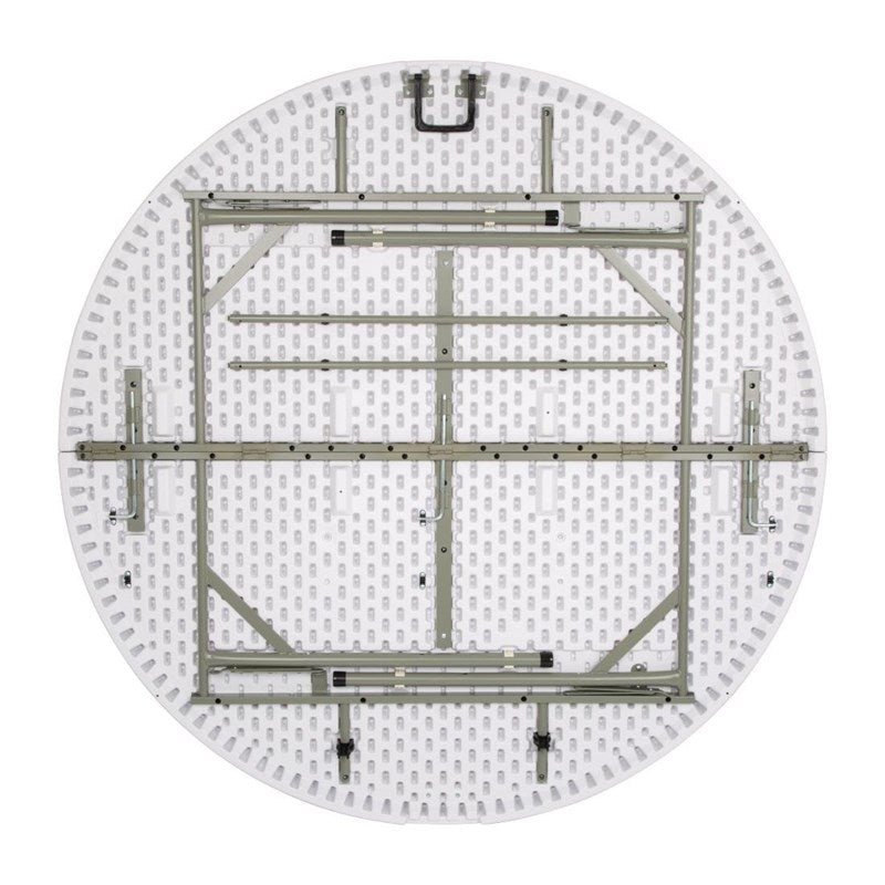 Table ronde pliable au centre Bolero blanche 1530mm - EQUIPEMENT RESTAURATION 