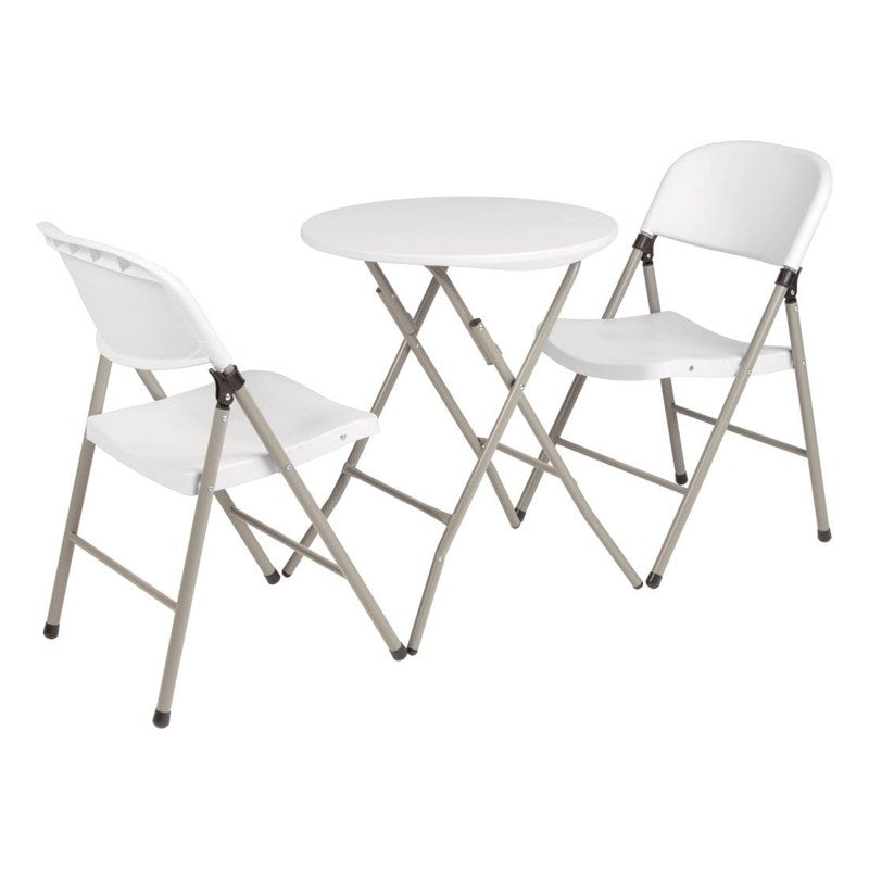 Chaises pliantes Bolero blanches (lot de 2) - EQUIPEMENT RESTAURATION 