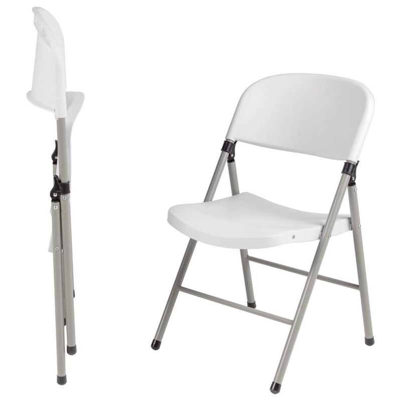 Chaises pliantes Bolero blanches (lot de 2) - EQUIPEMENT RESTAURATION 