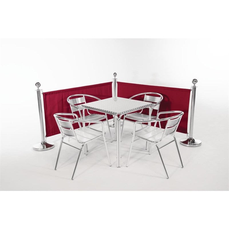 Barrière en toile Bolero rouge - EQUIPEMENT RESTAURATION 