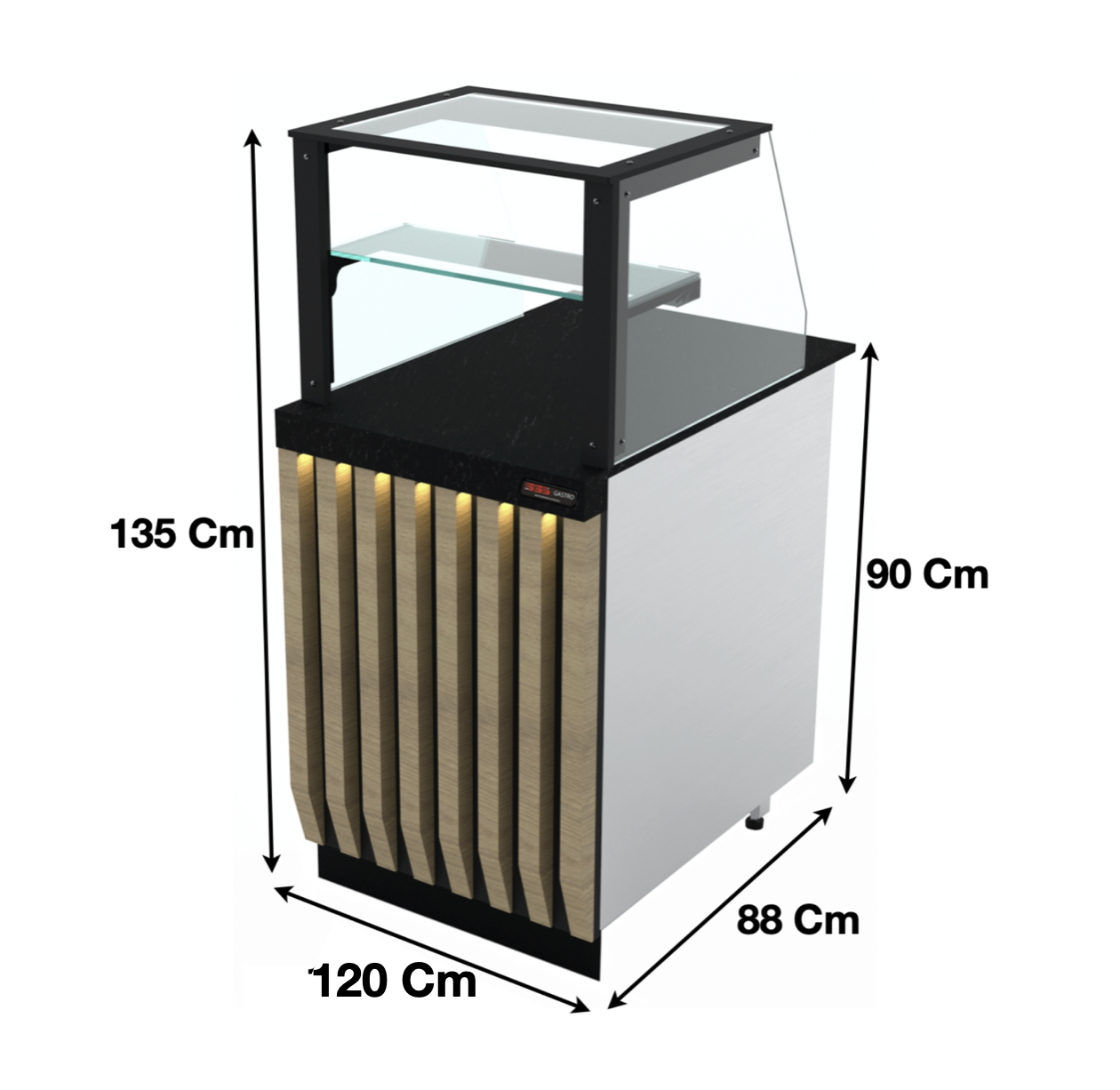Meuble caisse 120cm – Marque: SGS GASTRO | SGSKS1201 - EQUIPEMENT RESTAURATION 