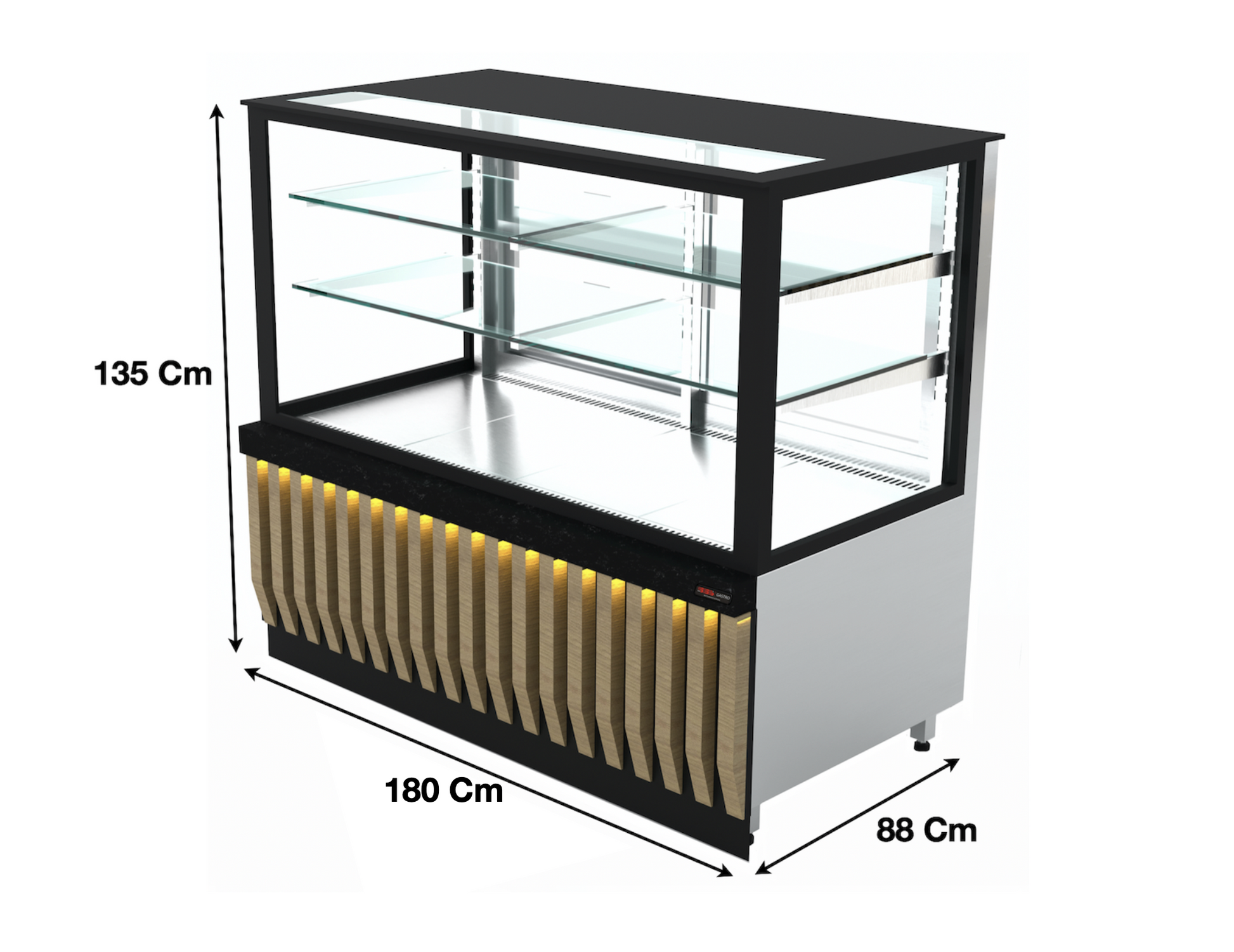 Vitrine 180Cm / 480 Litres – Marque: SGS GASTRO | SGSDT18 - EQUIPEMENT RESTAURATION 