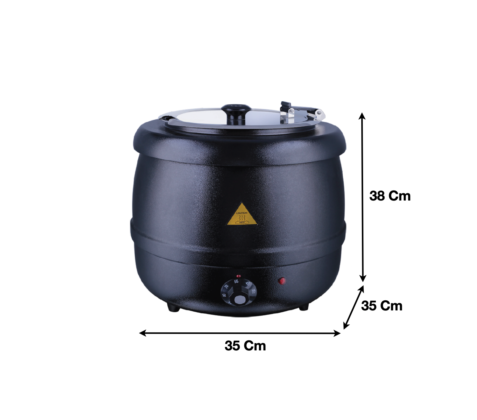 Soupière 10L noire | CUIST DTE001 - EQUIPEMENT RESTAURATION 