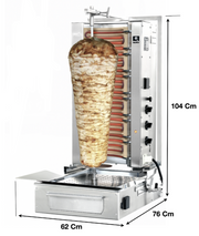 Machine à kebab 3 Zones HP ELEC – FE Series | Marque: Potis FE3S - EQUIPEMENT RESTAURATION 