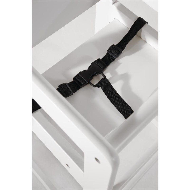 Chaise haute en bois blanche Bolero - EQUIPEMENT RESTAURATION 