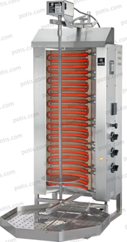 Machine à kebab 3 Zones – Version HP | Marque : Potis E-3S - EQUIPEMENT RESTAURATION 