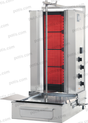 Machine à kebab 4 Zones ELEC | Marque: Potis F CE4 - EQUIPEMENT RESTAURATION 