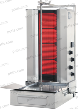 Machine à kebab 4 Zones ELEC | Marque: Potis F CE4 - EQUIPEMENT RESTAURATION 