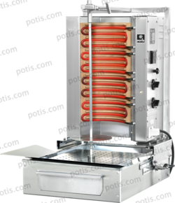 Machine à kebab 2 Zones HP ELEC | Marque : Potis F E2-S - EQUIPEMENT RESTAURATION 