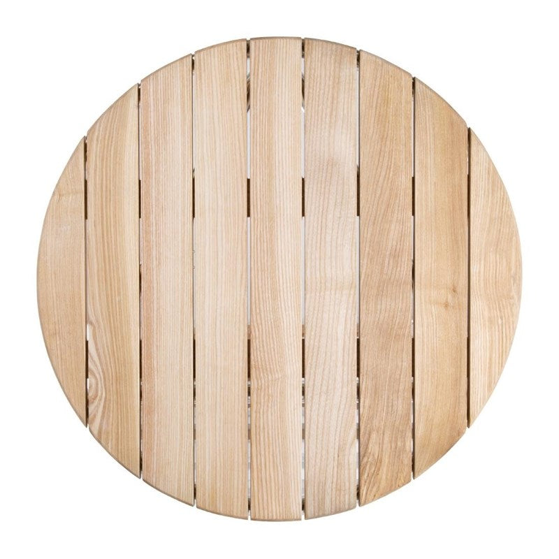 Table ronde en frêne et aluminium Bolero 600mm - EQUIPEMENT RESTAURATION 