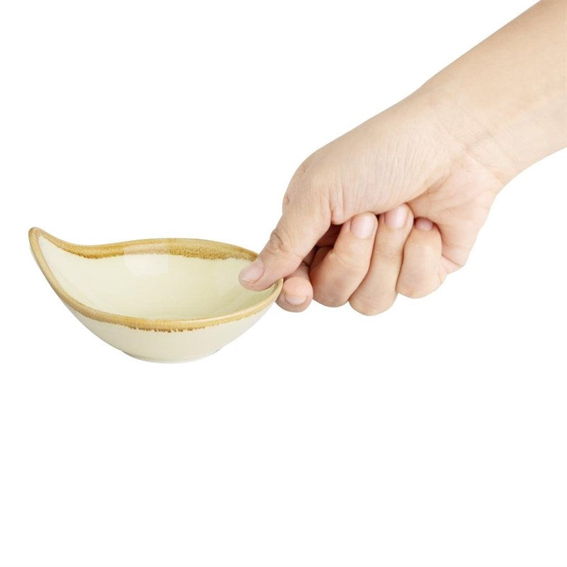 Bol couleur sable Olympia Kiln 100mm 70ml (Lot de 12) - EQUIPEMENT RESTAURATION 