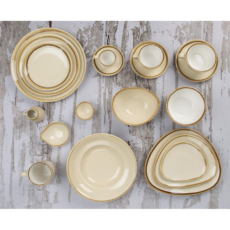 Assiette plate ronde couleur sable Olympia Kiln 280mm (Lot de 4) - EQUIPEMENT RESTAURATION 