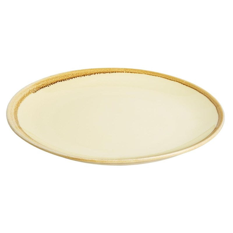 Assiette plate ronde couleur sable Olympia Kiln 280mm (Lot de 4) - EQUIPEMENT RESTAURATION 