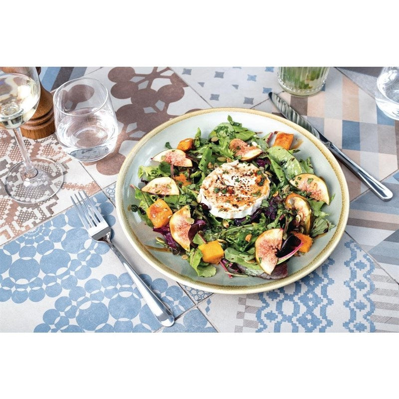 Assiette plate ronde couleur mousse Kiln Olympia 230mm lot de 6 - EQUIPEMENT RESTAURATION 