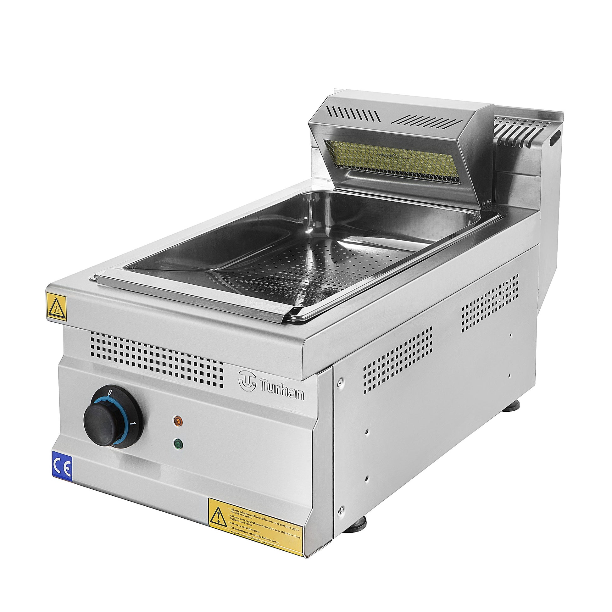 Bain marrie pour frite TC.6DE400 - reposant en inox pour cuisines professionnelles, 0,75 kW, compact et hygiénique.