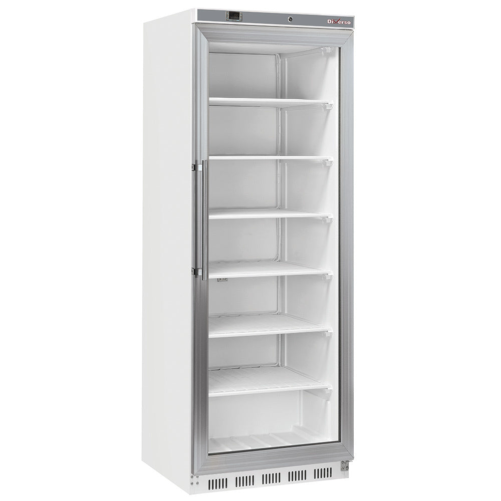 Armoire congélateur, porte vitrée, statique, ventilée - 600 L - Blanc - WR-NG61-LV - EQUIPEMENT RESTAURATION 