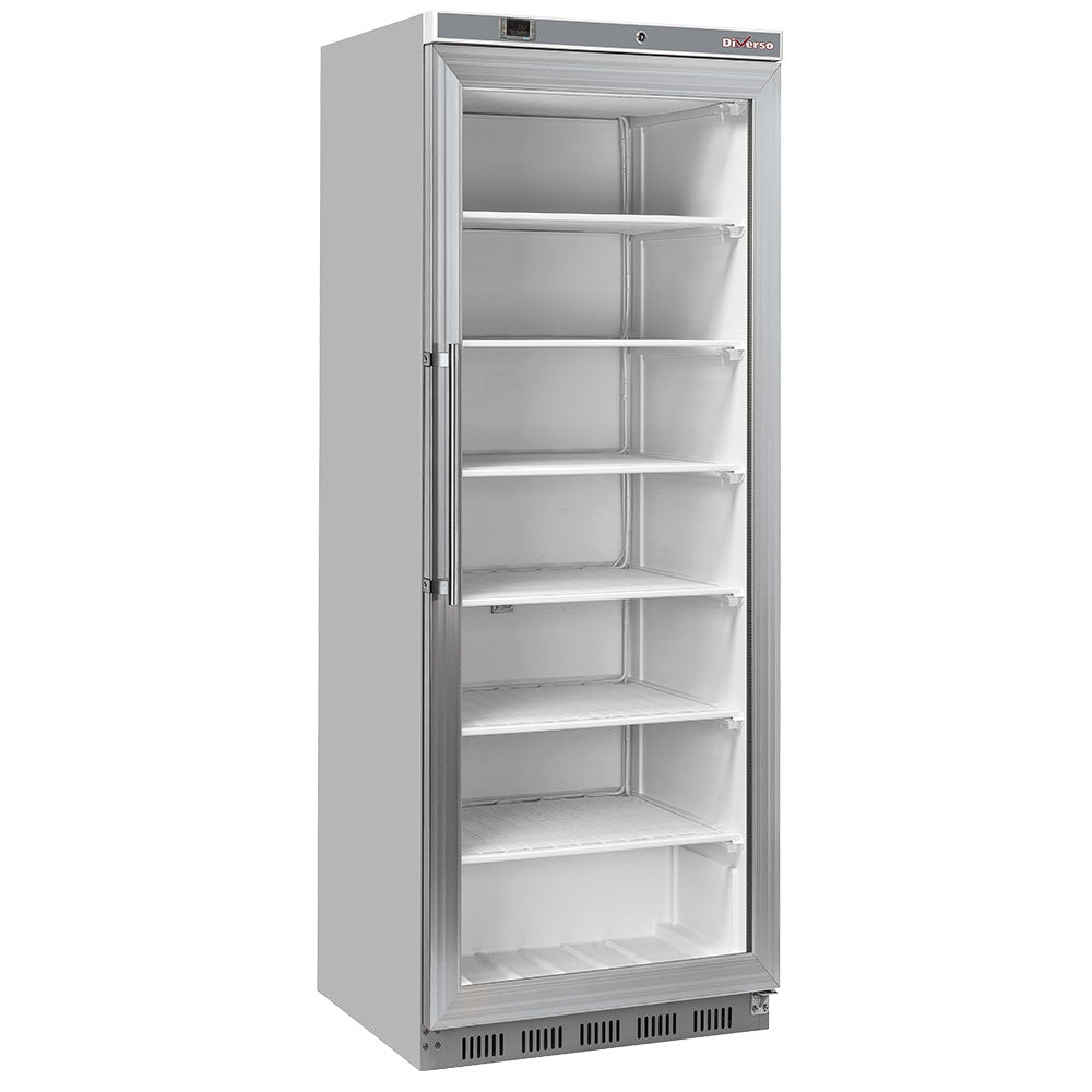 Armoire congélateur, porte vitrée, statique, ventilée - 600 L - Inox - WR-NG61-XV - EQUIPEMENT RESTAURATION 