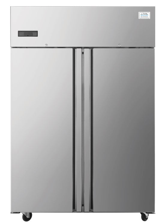 Armoire réfrigérée emboutie négative GN2/1 AISI430 - 2 portes - ICE80FSGR - EQUIPEMENT RESTAURATION 