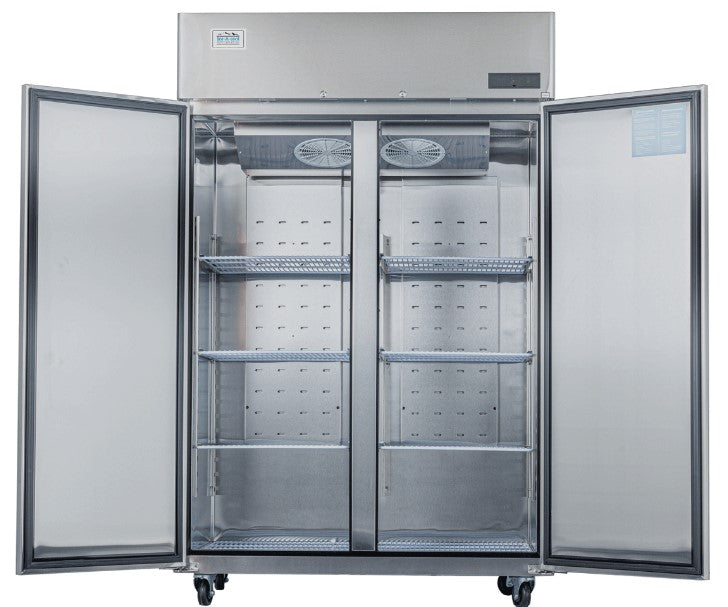 Armoire réfrigérée négative GN2/1 AISI430 - 2 portes - ICE8114GR - EQUIPEMENT RESTAURATION 