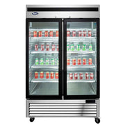 Armoires réfrigérée positive vitrée - 2 portes - Inox - MCF8707GR - EQUIPEMENT RESTAURATION 