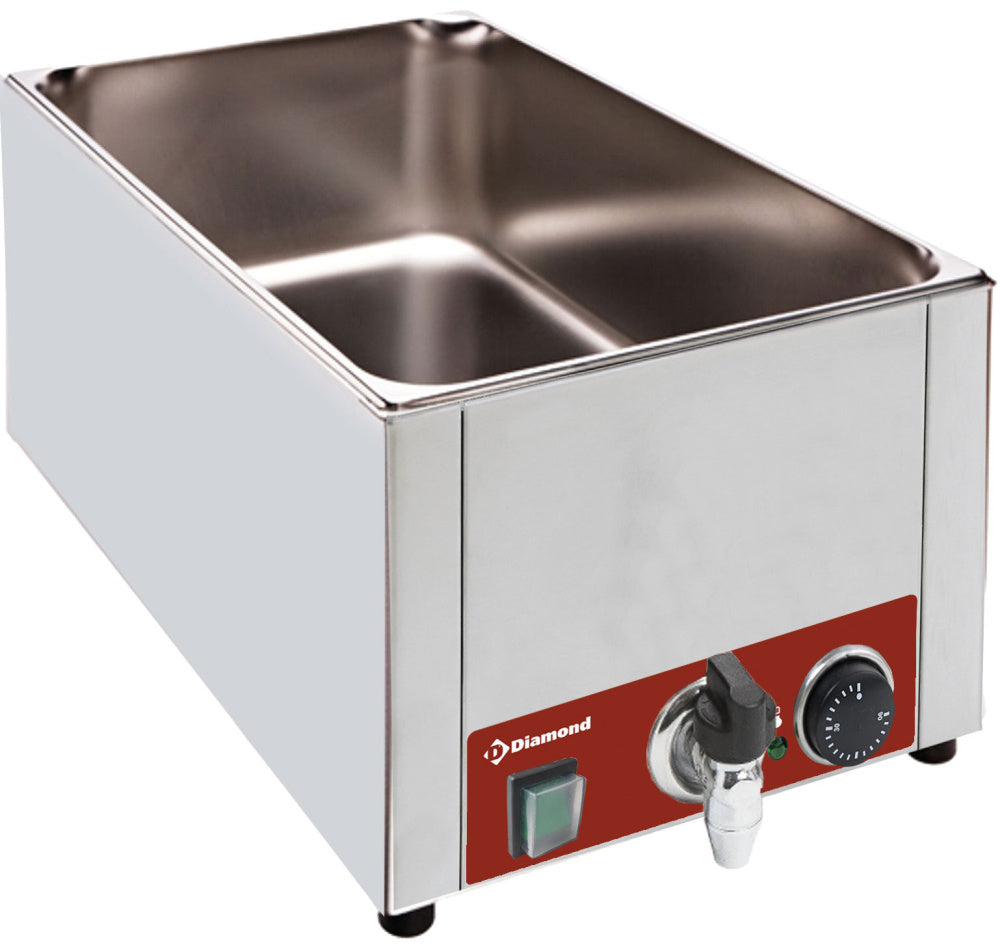 Bain-marie de table électrique GN 1/1 - 150 mm + robinet - EQUIPEMENT RESTAURATION 