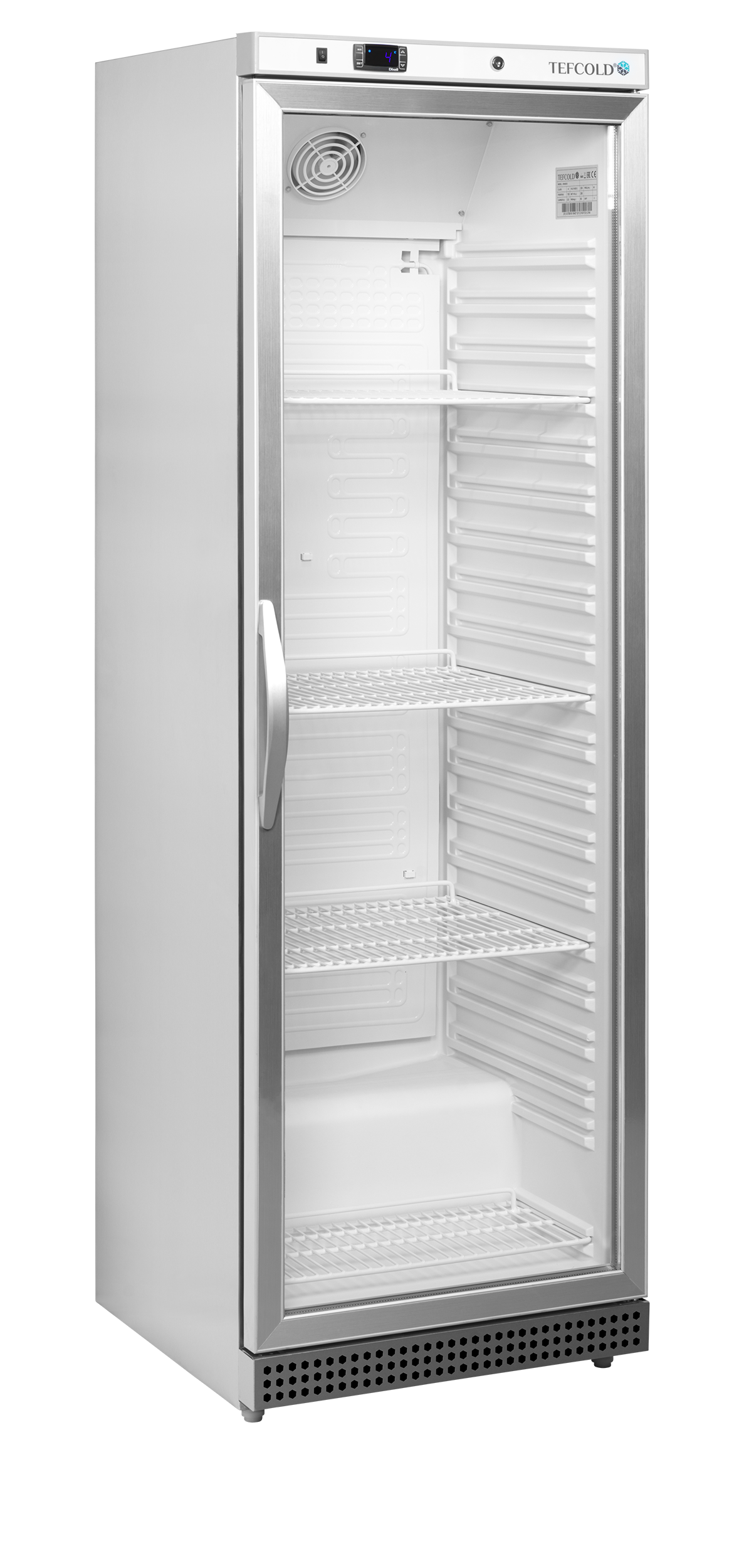 Armoire Frigorifique Vitrée Inox UR SG UR400SG Positive 0/4°C Porte Vitrée Réversible