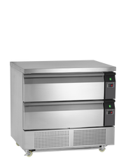 Uni Drawer UD2 2 GN2 1 Armoire Frigorifique Professionnelle Tiroirs Independants Températures Positives Et Négatives