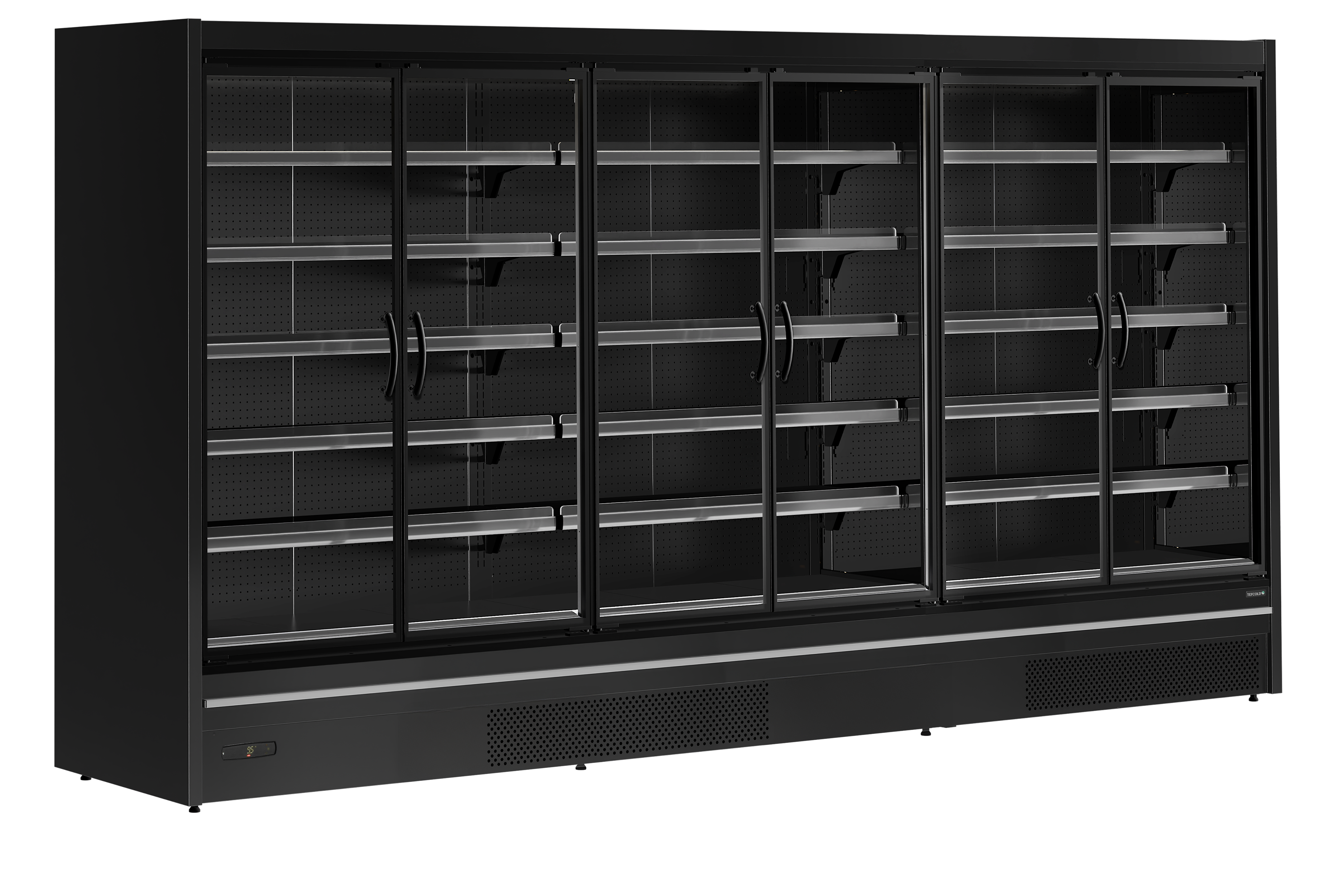 Vitrine Réfrigérée MDCA3750HB Pour Supermarché Classe 3M1, Portes Vitrées, Silencieuse