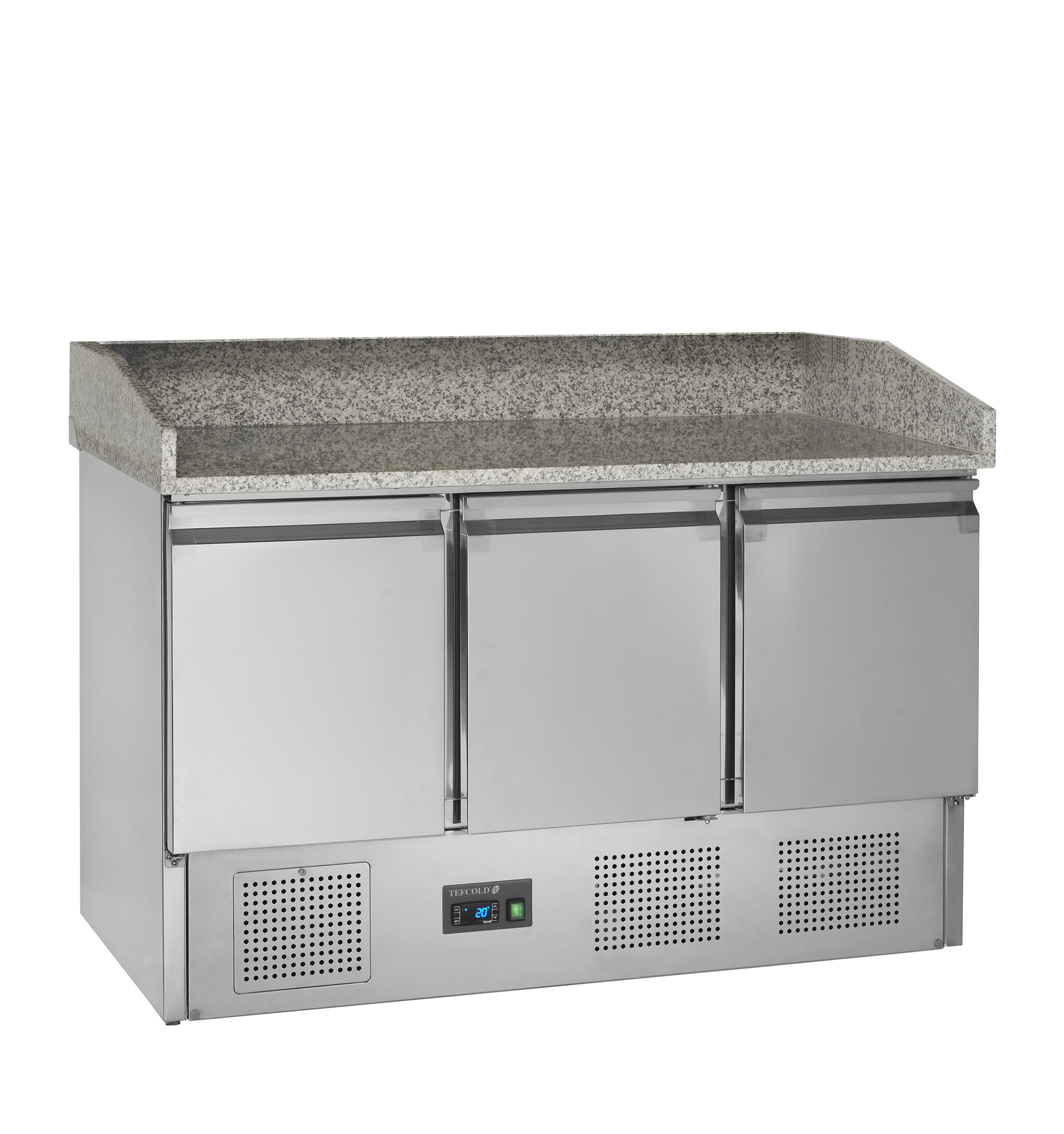 Comptoir À Pizza GN1/1 PT1365 En Inox SS304 Avec Plan Granite Froid Pour Pâte PT Professionnel