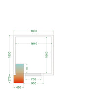 Armoire Frigorifique Professionnelle À Deux Portes CRPF1818 Chambre Froide Pour Restauration