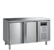 Snack Refroidisseur De Comptoir SK6210 En Acier Inox SS304 Armoire Frigorifique Positif Ou Negatif 2 Portes Profondeur 600 Mm