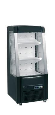 Armoire Frigorifique Vitrine Professionnelle ODC60 2 Portes Façade Basse Noir Extérieur Intérieur Noir ou Blanc