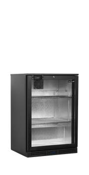 Armoire Frigorifique Professionnelle Arrière Bar BA16H 2 Portes Vitrée Aluminium Réfrigération Positive