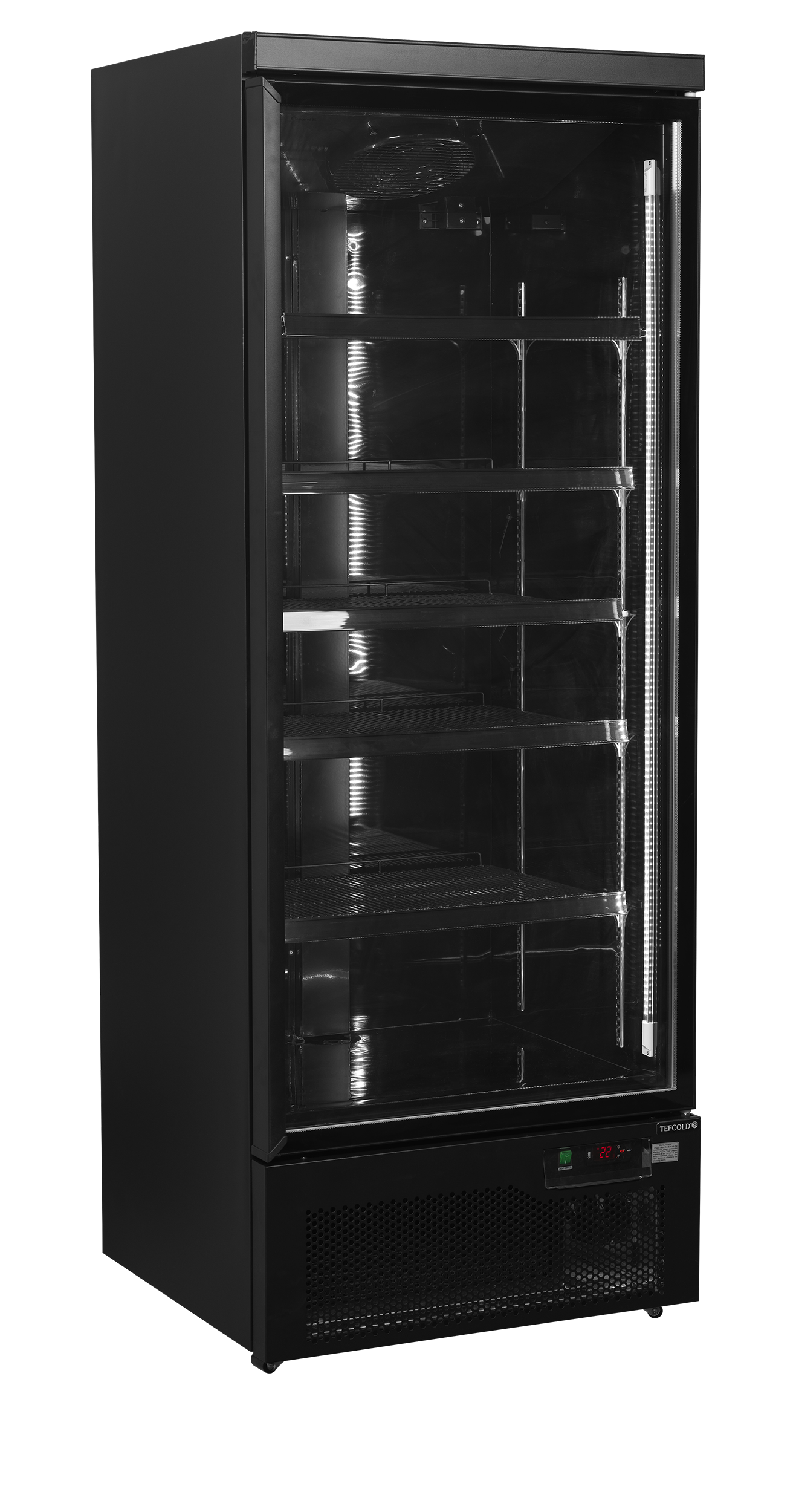 Atom Maxi C1DBB Armoire Frigorifique Vitrée Positif 1 Porte LED Étagères Réglables