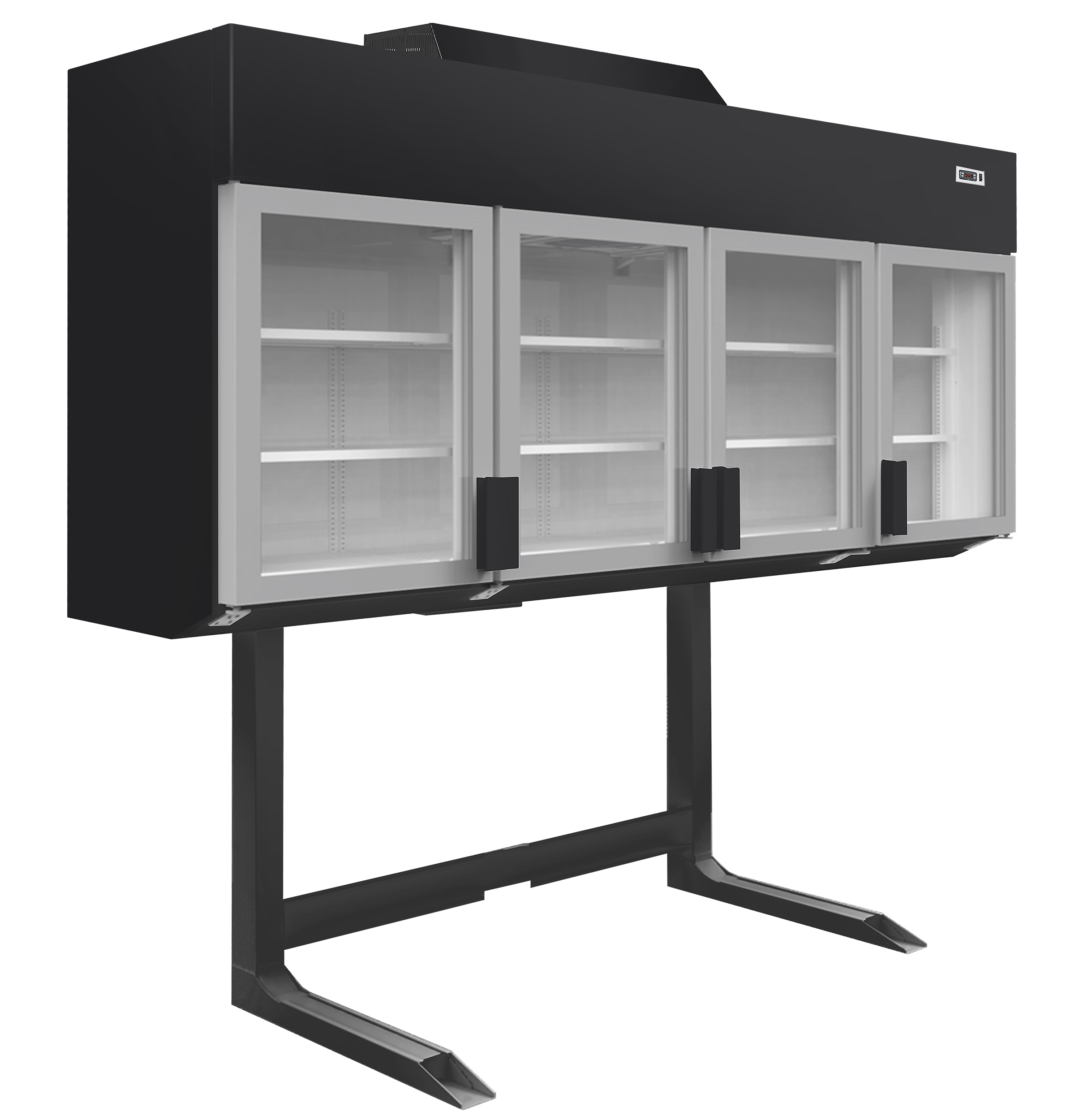 MTF250B Congélateur Armoire Murale 2 Portes Froid Positif Négatif Ventilé Pour Supermarché