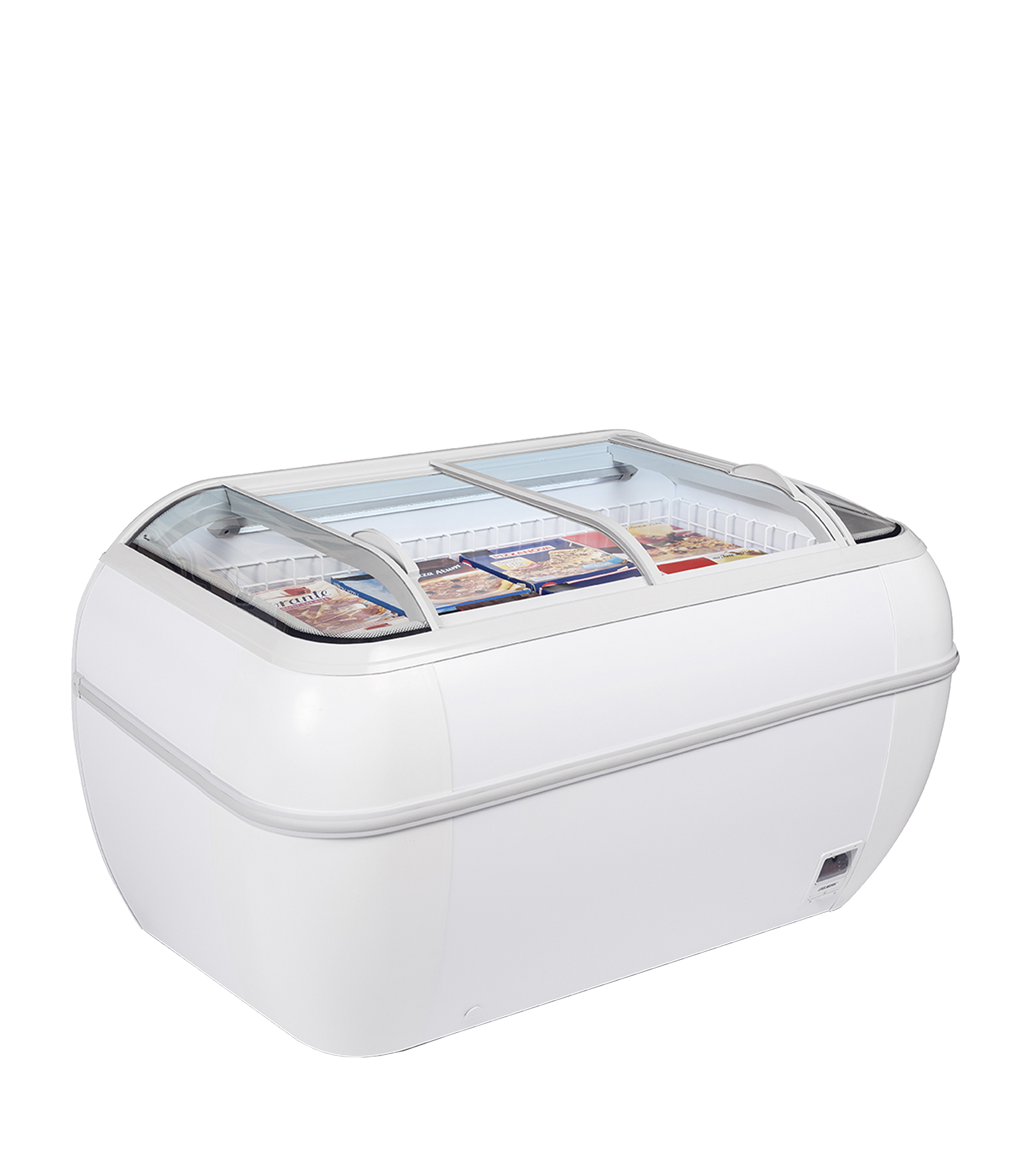 Congélateur Professionnel TWIN Head F 2 Portes Négatif Pour Supermarché Gain De Place