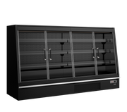 Vitrine Réfrigérée Professionnelle Galaxy Plus GPL26FGD Noir Pour Magasin Supermarché 2 Portes En Verre Sans Cadre