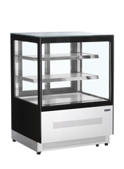 Armoire Frigorifique Positif À 2 Portes LPD900F Noir Comptoir Réfrigéré Professionnel Pour Restauration