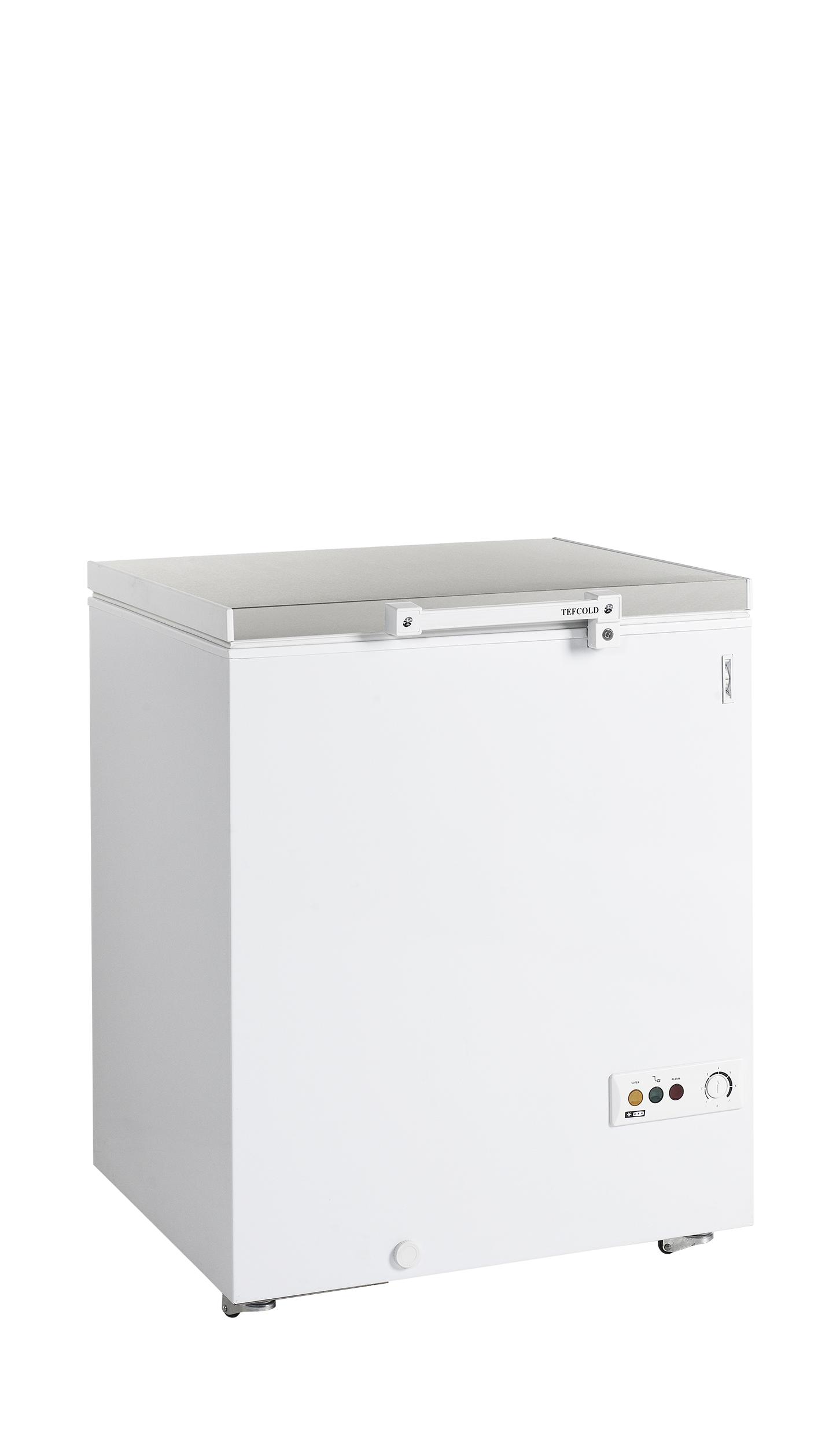 FR205S SL Congélateur Coffre Pour Crème Glacée Série FR SL Blanc Couvercle Plein Inox