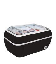 Réfrigérateur et Congélateur Professionnel TWIN Head B-CF Noir 2 Portes Pour Supermarché