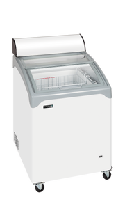 NIC101CP Congélateur Crème Glacée NIC Haut De Gamme Avec Couvercles Coulissants Bombés Et Roues