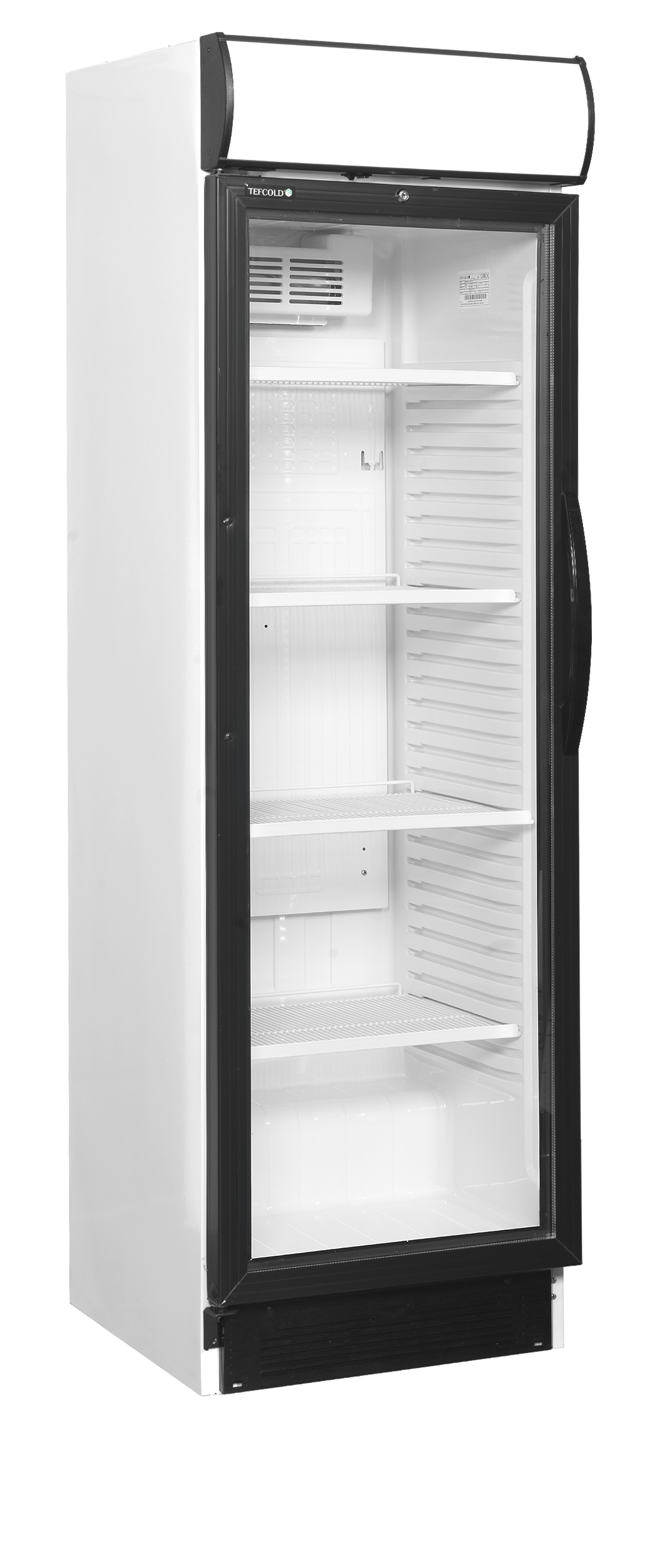 Armoire Frigorifique Professionnelle À Boissons CEV425CP Porte Vitrée Avec Éclairage LED Et Charnière Gauche