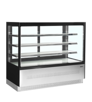 Comptoir Réfrigéré Professionnel LPD1503F Noir À Deux Portes Double Vitrage Avec Étagère Supplémentaire